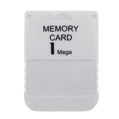 1 megamuistikortille PS1:lle PS One Playstation 1 -pelikonsolille Pelitietojen tallentaminen Edistymisen tallentaminen White