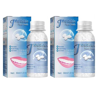 30 ml:n väliaikainen hampaiden korjaussarja - DIY Smile Makeover rikkoutuneille, epätasaisille hampaille, turvallinen ja luonnollisen näköinen lopp...