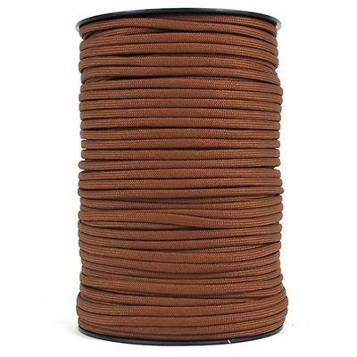 100m 9 Tråde Paracord 550 Lb Faldskærm Traction Rescue Tied Tent Rope, Brun Farve