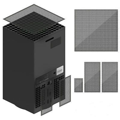 For Xbox Series X Game Console Mesh Dust Cover Set PVC Heat Dissipation Dust-tett nett
