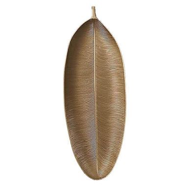 Pohjoismainen koristetarjotin Kultalehdet Muoto Tarjoilualusta Korut Lava Hedelmälautanen Pöytä Säilytyselin Kultaa