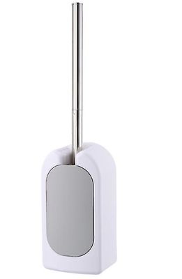Coosilo Nordisk vægmonteret toiletbørstesæt, rengøringsbørste, toiletbørste, toiletbørsteholder grå 10*7.5*19.2cm