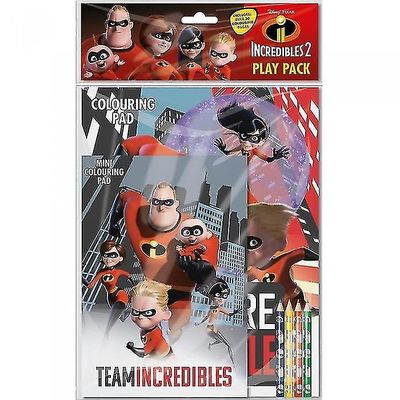 Incredibles 2 värityssetti (6 kpl pakkaus) Monivärinen One Size