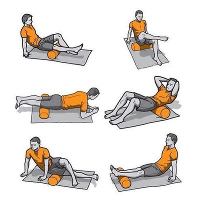 Yoga Foam Roller High-density EVA Muscle Roller itsehierontatyökalu kuntosalille Pilates Jooga Fitness 30cm / 45cm / 60cm