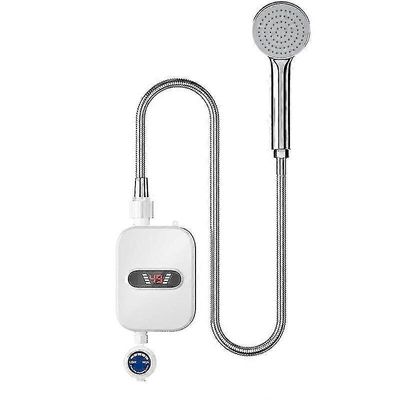 Välitön vedenlämmitin suihku 220v kylpyhuonehana Euro Plug Vedenlämmitin 3500w digitaalinen näyttö hotellille