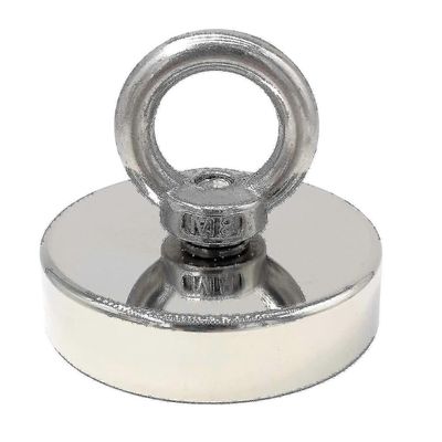 2025 Erittäin vahva neodyymimagneetti 120 kg - Vahvat magneetit - ihanteellinen magneettikalastukseen - 60 mm neodyymisilmukalla