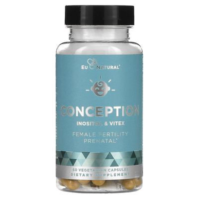EU Natural, CONCEPTION, kvinnlig fertilitet prenatal, 60 vegetariska kapslar