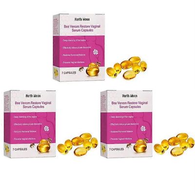 1/2/3 kpl emättimen hoitokapseleita naisille, mehiläisen myrkyn luonnolliset korjausemättimen kapselit, välittömät kutinaa lievittävät detox-tuotte...