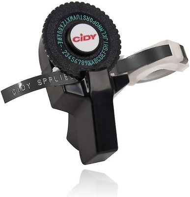 Mini Label Printer, Label prægning enhed med 2 selvklæbende ruller, bærbare lille hånd Label Printer til Home Supplies Office preto