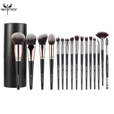 16 stk makeup børster Sæt øjenvipper læbe fyldes op børste med cylinder|eye Shadow Applikator