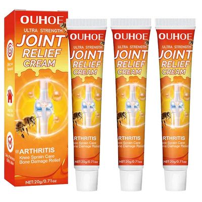 1/2/3pcs Bee Venom Joint &; Bone Therapy Cream, Bee Venom Joint Bone Relief Cream