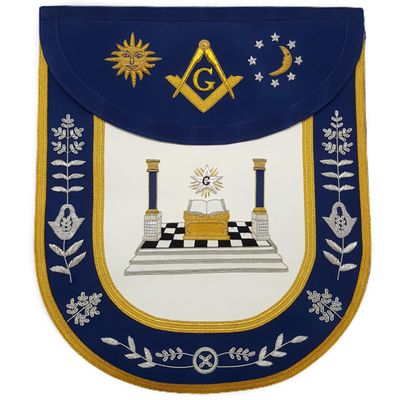 Bricks Masons Master mason traditionelle runde forklæde alter, søjler, sol, måne