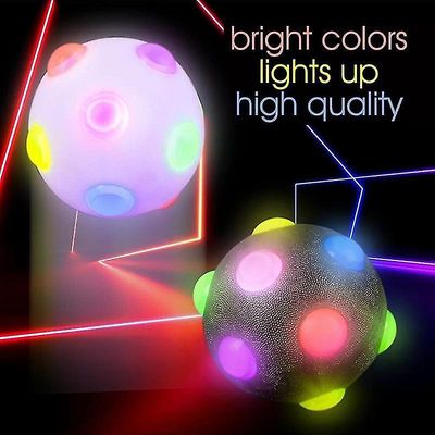 Tianzun Glødende Ball Dog Light Up Toy Led Blinkende Interaktiv gummi Ballsb Dog Chew Leker Tenner Rengjøring Leker For små store hunder Blå 10cm