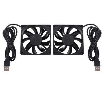 80mm 5V USB-tuuletin 80mm 8cm 8015 harjaton DC-jäähdytystuuletin PC tietokone reititin kotelo tuuletin jäähdytin 2kpl Musta