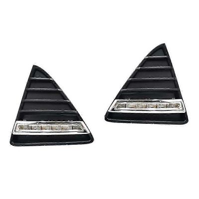 Superior Ford Focus 3 MK3: lle 2012 - 2015 päiväajovalo tarkennukselle DRL LED-sumuvalon kansi keltaisella suuntavalolla Malli B White