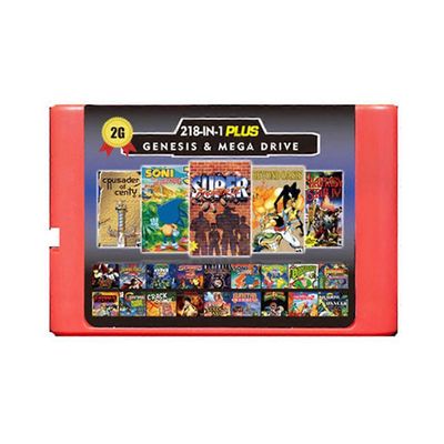 16-bittinen pelikasetti Sega Megadrive Genesis -pelikasetille, punainen