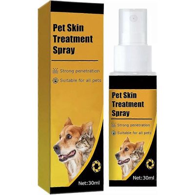 Cassiel Pet - koiran ja kissan ihosuihke, lemmikkien ihonhoitosuihke, luonnollinen rauhoittava suihke 1pc