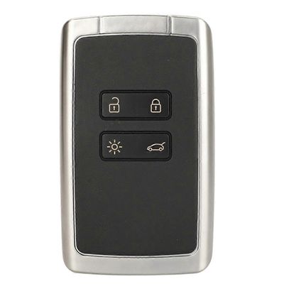 Sopii 4-painikkeiseen Renault Smart Remote Control -autoavaimeen 434MHz-4A Chip Silver Back Flat As Shown