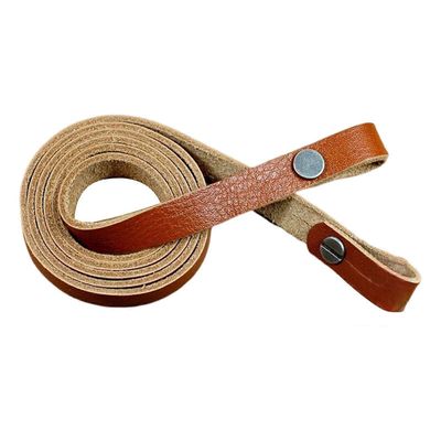 Unbrand aito nahka käsintehty kiikari DC-kamera olkapään kaulakotelon hihna Uusi Keltainen