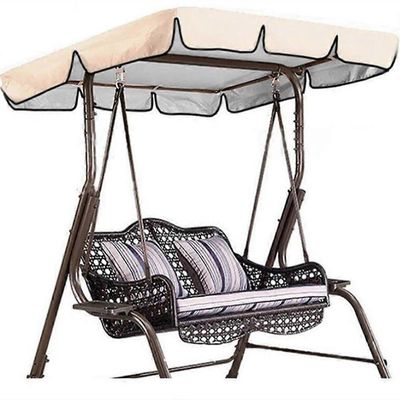 Swing Canopy Cover Garden Courtyard Swing Canopy Sunshade Outdoor Swing Canopy Cover BEIGE 190T 190X132X15cm