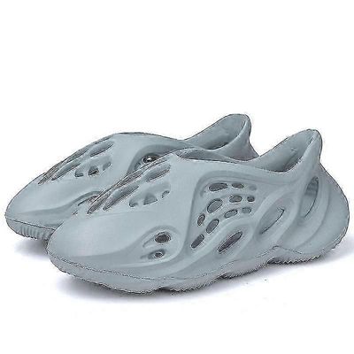 Trendikkäät ja mukavat vaahtomuoviliukumäet aikuisille lapsille - kevyet, nopeasti kuivuvat ja liukumattomat puukengät ulkoiluun! Harmaa 24-25