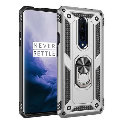 Shockproof rustning sag for oneplus 9 pro med støttefod all inclusive dække sølv rpc2502