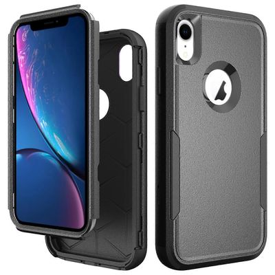 iPhone XR TPU + PC iskunkestävä suojakotelo