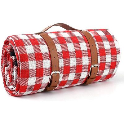 Gangxun Picnic tæppe, vandtæt stor strandmåtte, sammenklappelig udendørs picnicmåtte, 3 lag handy mat forårs sommer til camping beach park rejse (1...