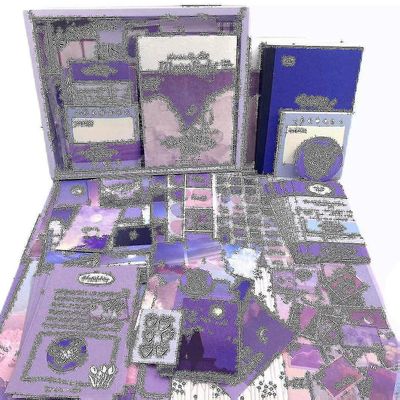 348 kpl vintage-leikekirjasarjaa, scrapbooking-tarvikesarjaa, roskapäiväkirjatarvikesarjaa, jossa ei ole A6-ruudukkoa