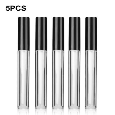 5kpl/setti 5ml Kirkas tyhjä Lipgloss Pullo Ripset Eyeliner Öljysäiliö Huulikiilto Halkaistu pullo