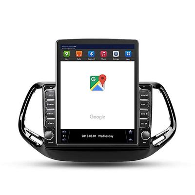 JIULUNET JEEP Compass 2017-2020 Autoradio 2 Din Android Stereo Carplay Autoradio Tesla-tyyliin