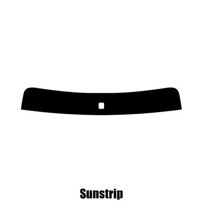Window-Tint Sun Strip til Toyota Urban Cruiser - 2009 til 2014 pre-cut sunstrip 5% limo sort