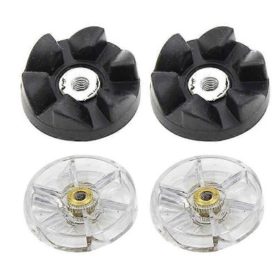 4 pakkausvaihdetta, yhteensopiva 600 W: n 900 W: n tehosekoittimen mehupuristimien kanssa Läpinäkyvä musta