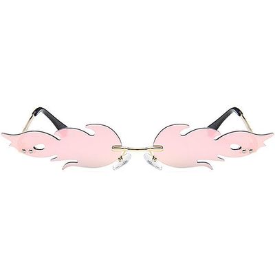 Handuo Flame solbriller Kvindelige Lens Farverige Mercury solbriller Pink