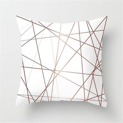 Varychmoo Rose Guld pudebetræk Soveværelse Square Pude cover sofa decors Pink N