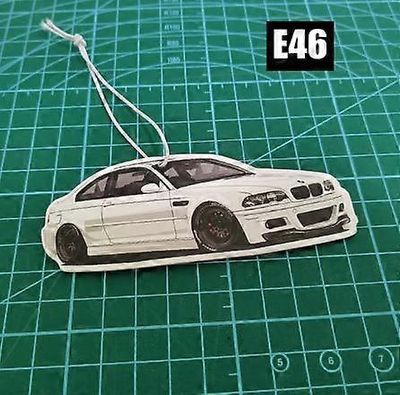 auton ilmanraikastin riippuva auto taustapeili hajuvesi riipus kiinteä paperi JDM BMW F30 E46 E90 M3 M4 M5 Punainen