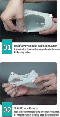 Silikoninen virtsankerääjä, 3 tyyppiä, 2 virtsakatetripussia ikääntyneille miehille Miesten tyyppi