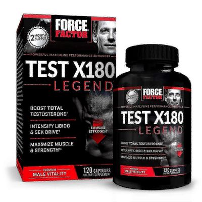Force Factor Test X180 Legend Testosteroni Booster -kapselit, 120 kpl