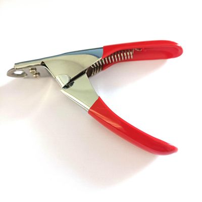 Profesjonell Dog Nail Clippers(rød), rustfritt stål Pet Nail saks med
