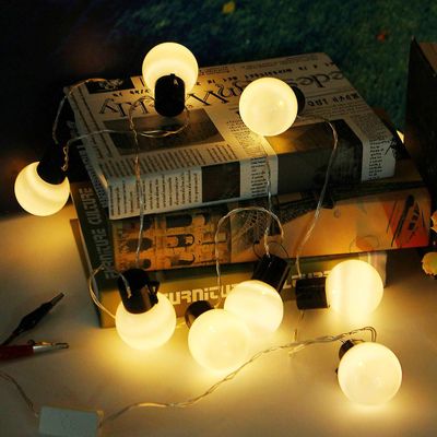 Ebox 10M 38 palloa led-merkkijono keijuvalot juhlat joulu häät lomalamppu 220v eu-pistoke Keltainen