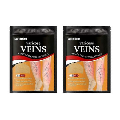 Jalkalaskimolaastari, lievittää suonikohjujen tukkeutumista ja ulkonemaa Compress laskimoiden hoitolaastari 24Pcs