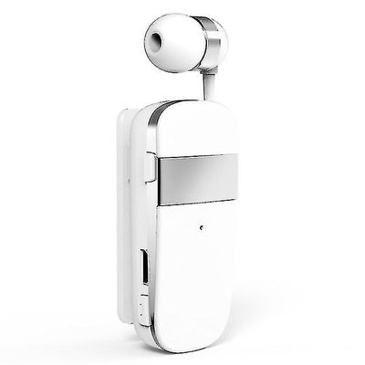 Mini trådløst Bluetooth-hodesettanrop Minner vibrasjon Sports Clip Driver Auriculares øretelefon hvit,