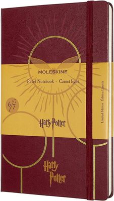 Moleskine - Harry Potter Limited Edition Notebook, styrt Notebook, 6/7 Quidditch Theme, Hard Cover