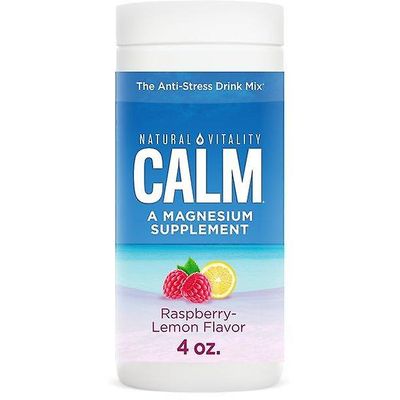 Natural Vitality Calm magnesiumjauhe, vadelma sitruuna, 4oz