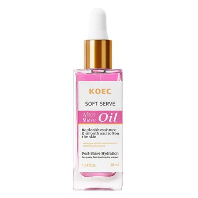 Strawberry Vanilla After Shave Oil naisille, ehkäisee sisäänkasvaneita karvoja ja kuivumista, Pehmeä ja kosteuttava parranajon jälkeinen öljy silkk...