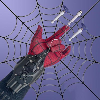 Spiderman Web Shooters Leker håndleddet Launcher Device Peter Cosplay Tilbehør Props Spider-line Gaver til barn Boy