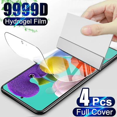 4st Hydrogel Film För Samsung Galaxy A51 Full Cover Skärmskydd