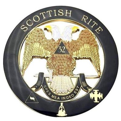Bricks Masons Skotsk rite 32 graders frimurerisk bil emblem