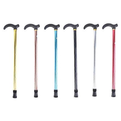 Unbrand Ultrakevyt säädettävä alumiininen kävelykeppi eläkeläisille ja retkeilijöille - liukastumista estävä kahva, 53-90cm Musta