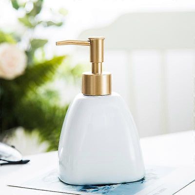 Saippua-annostelija kolmio keraaminen valkoinen 430ML